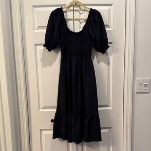 Crepe Louisa Nap Dress (Black)
